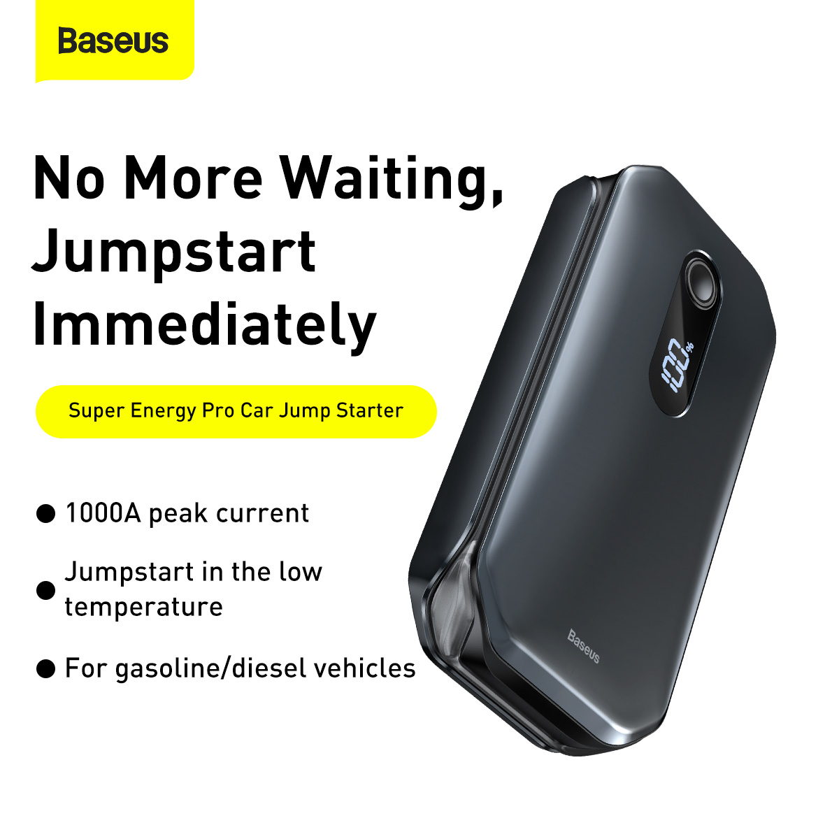 Baseus Super Energy Pro Starthjälp med Powerbank 12.000mAh
