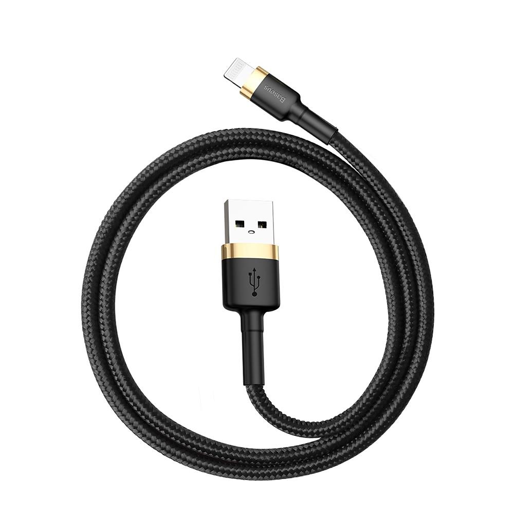 Baseus kabel Cafule (8-pin ö 0,5 m) gold-black 2,4A