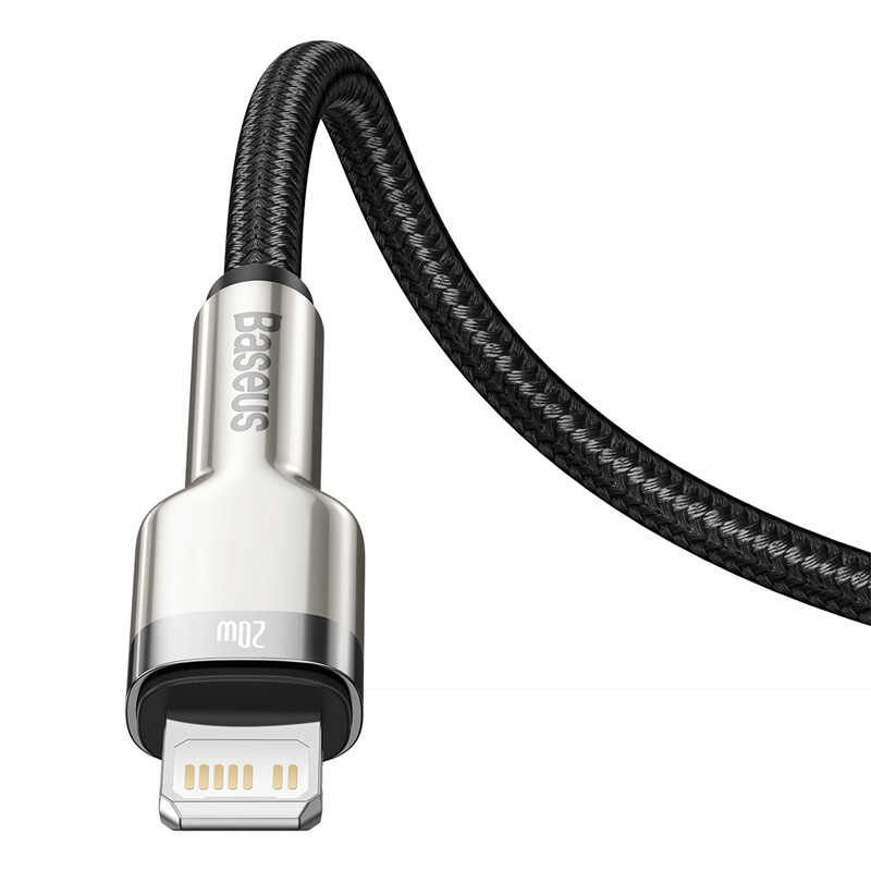 Baseus Cafule USB-C till Lightning datakabel, PD, 20W, 1m, svart