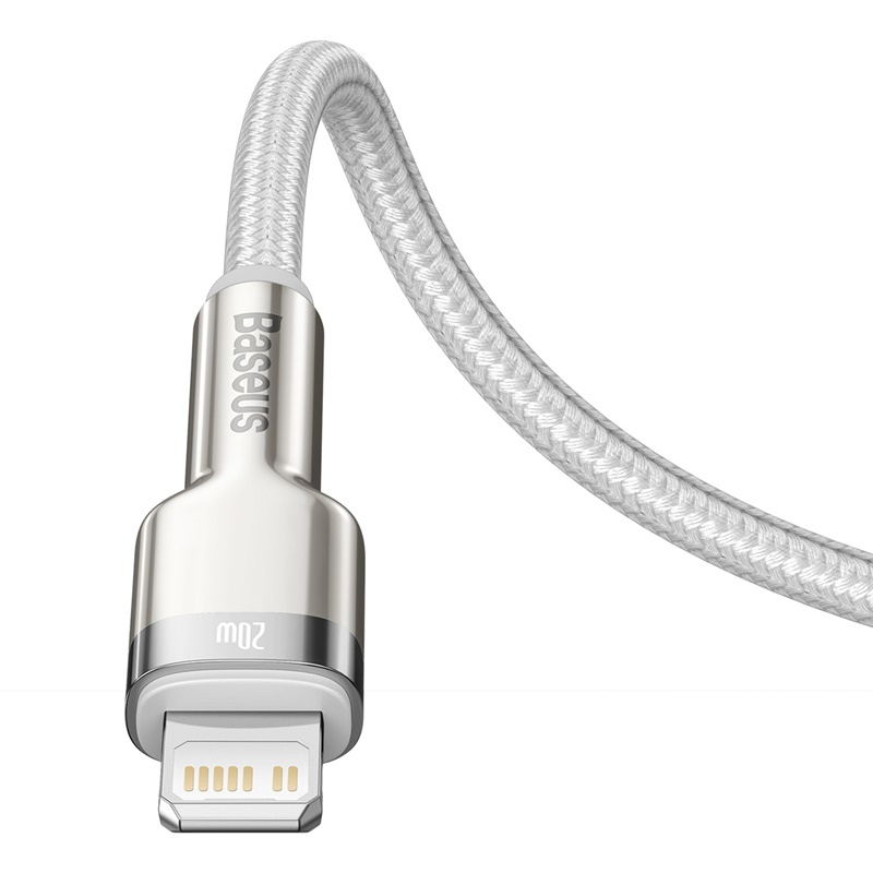 Baseus Cafule USB-C till Lightning datakabel, PD, 20W, 2m, vit