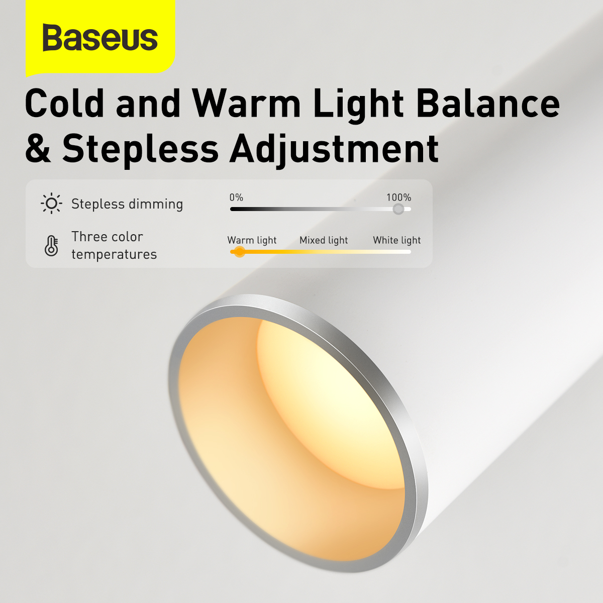 Baseus DGIWK-A02 I-wok uppladdningsbar lampa, 3.5W