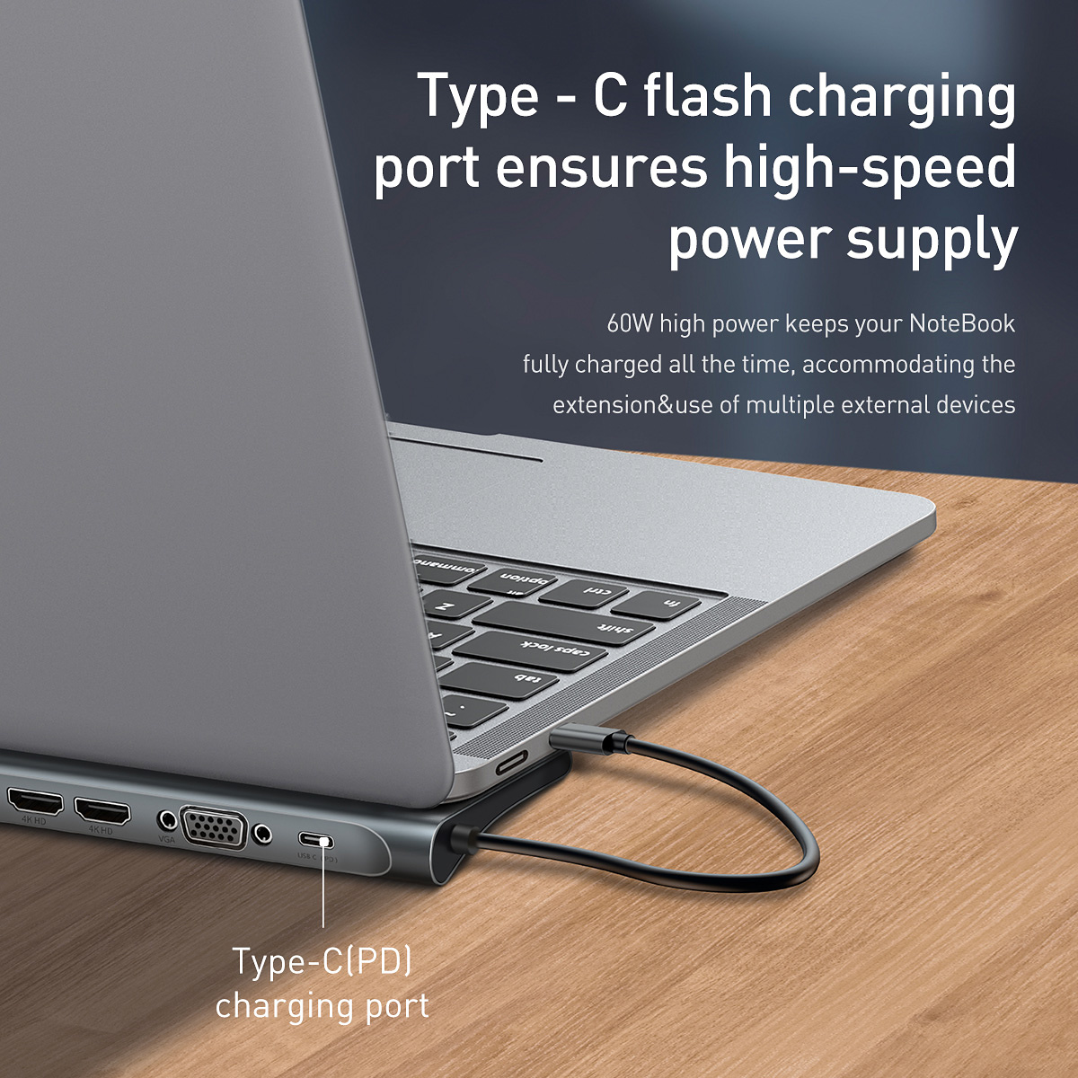 Baseus Enjoyment Series USB-C dockningsstation