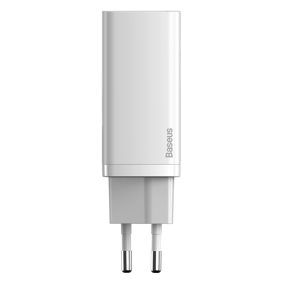 Baseus GaN2 Lite Väggladdare med USB-C+USB, 65W, EU, vit