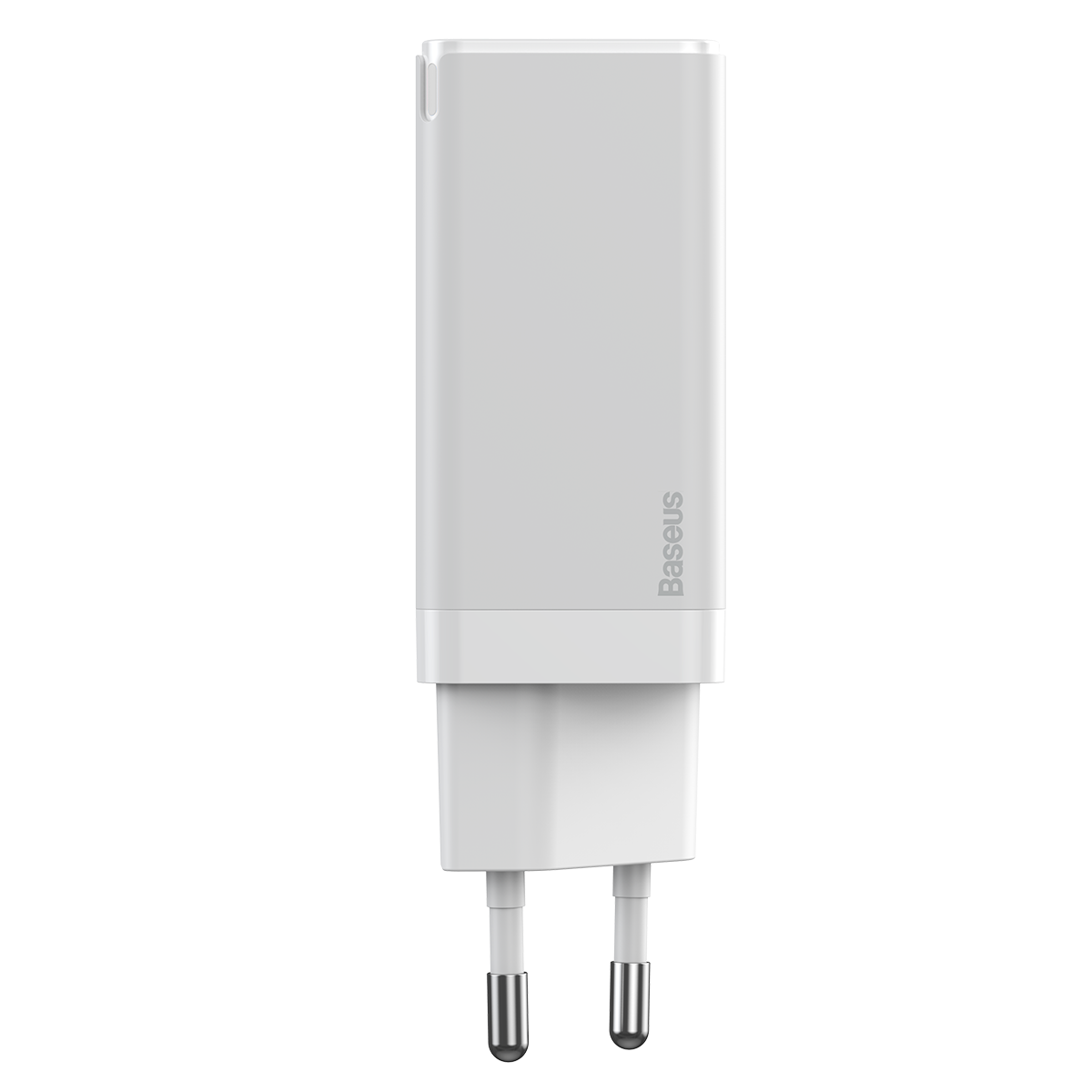 Baseus GaN2 USB-C och USB Väggladdare+USB-C kabel, 45W, 3A, vit