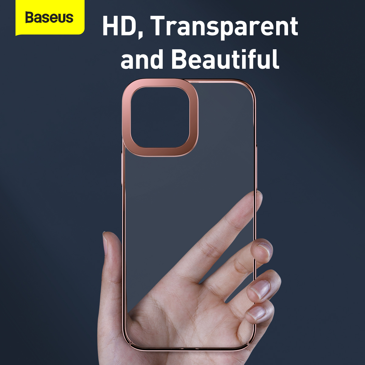 Baseus Glitter mobilskal till iPhone 13, transparent