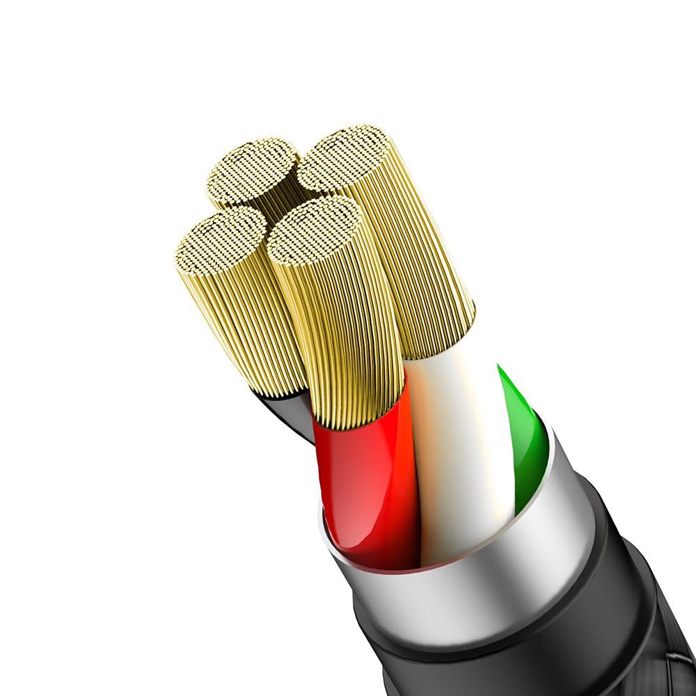 Baseus cable Green U (8-pin ö 1 m) black 2,4A