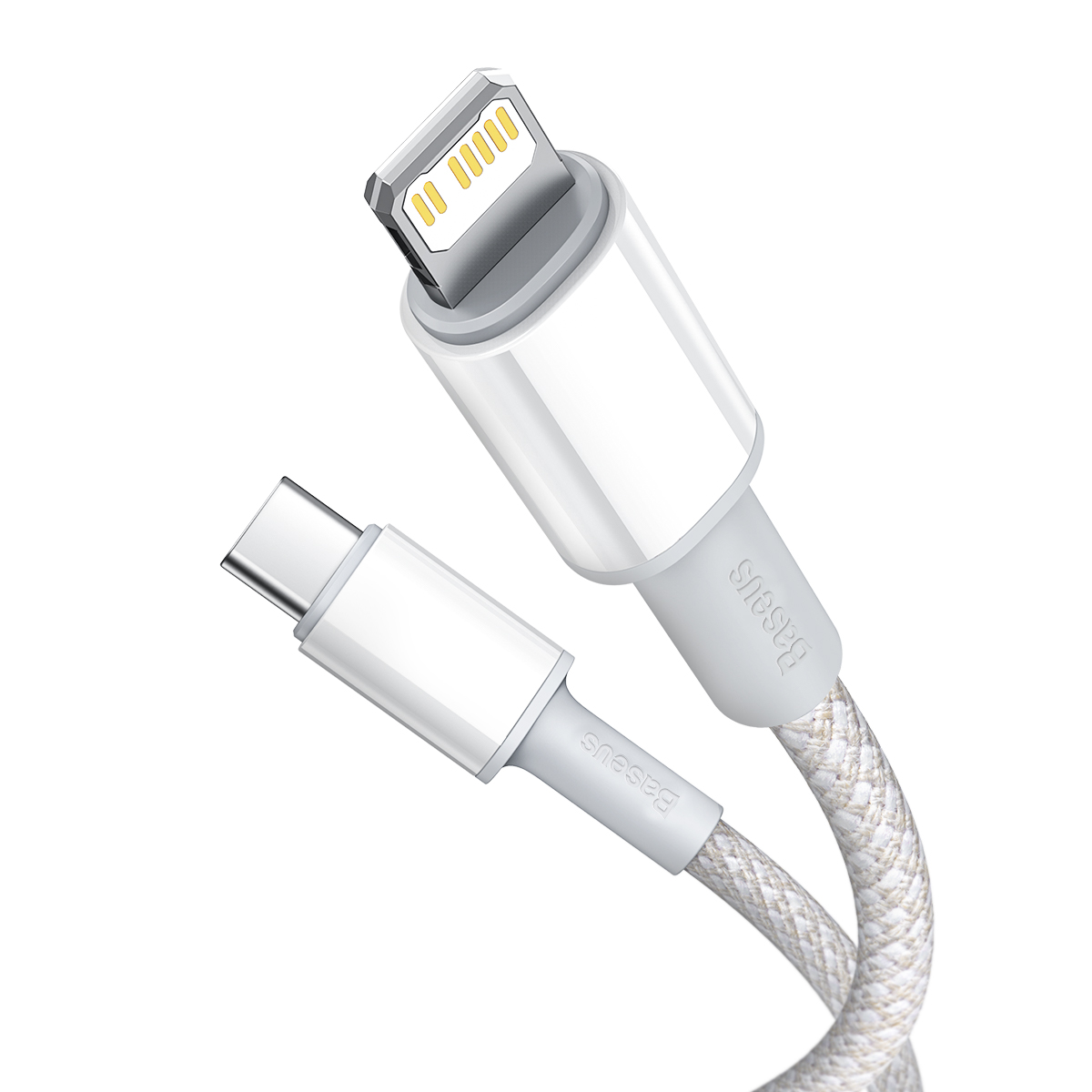 Baseus CATLGD-A02 Lightning till USB-C kabel, 18W, 3A, 2m, vit