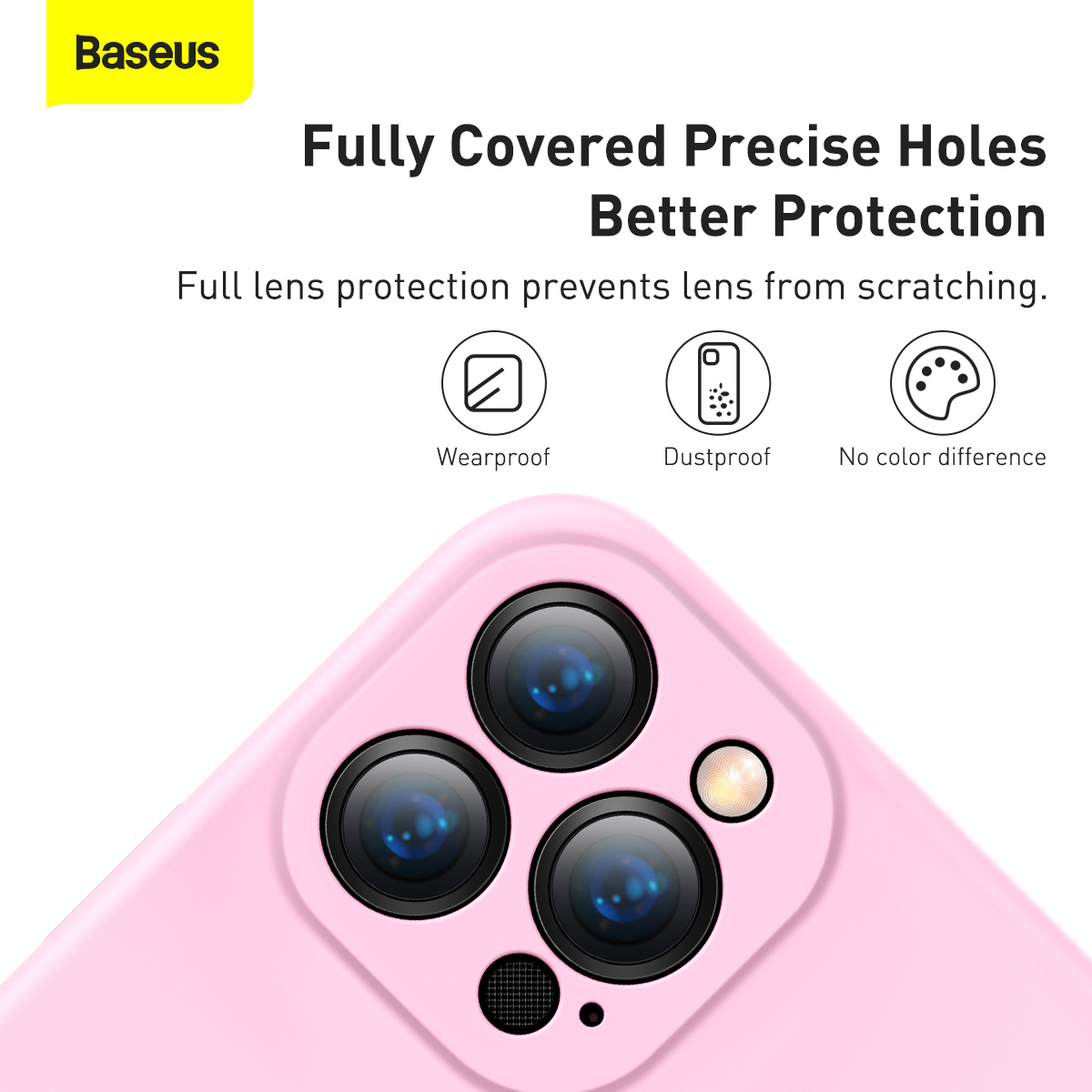 Baseus Liquid silikonskal till iPhone 13 Pro, rosa