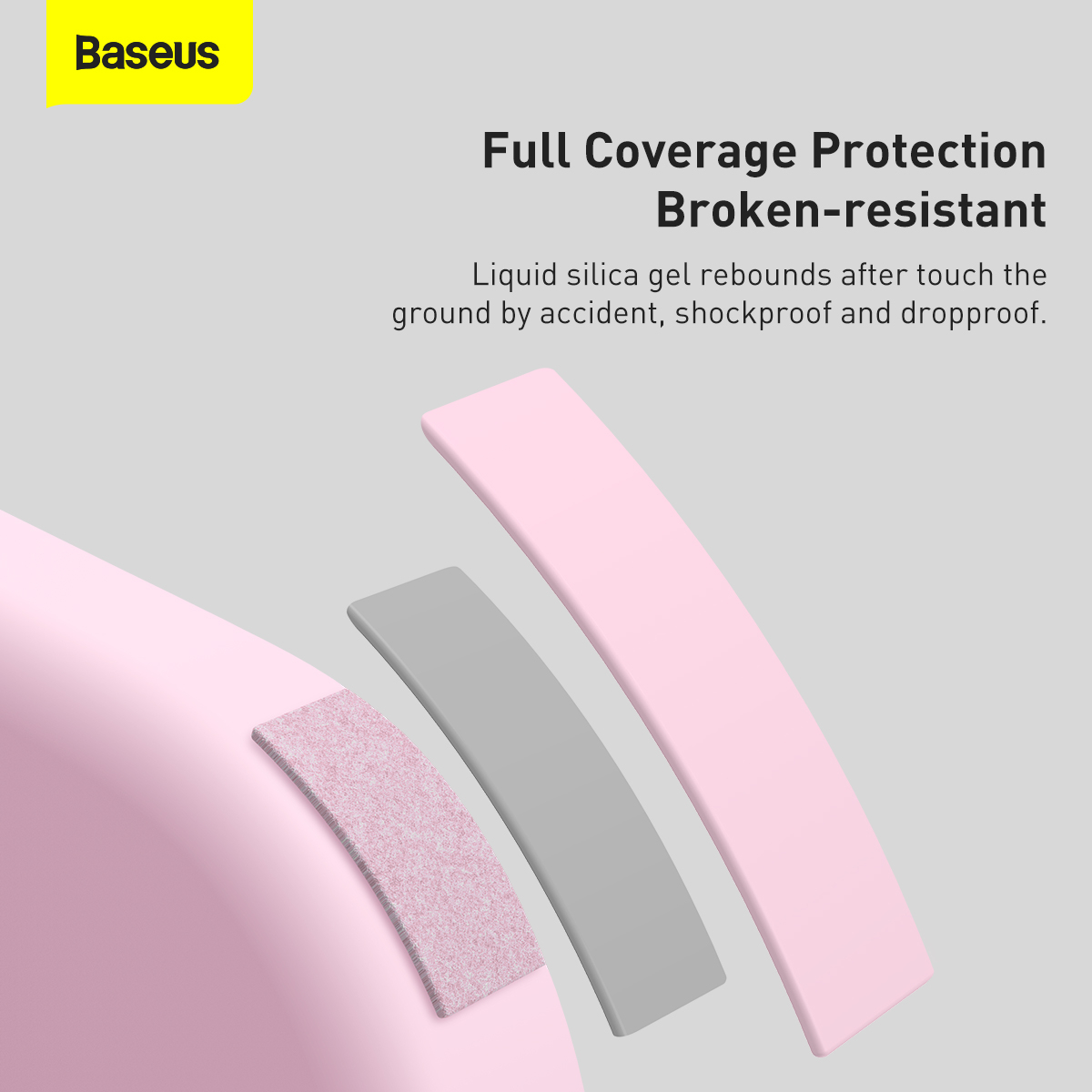 Baseus Liquid silikonskal till iPhone 13 Pro, rosa