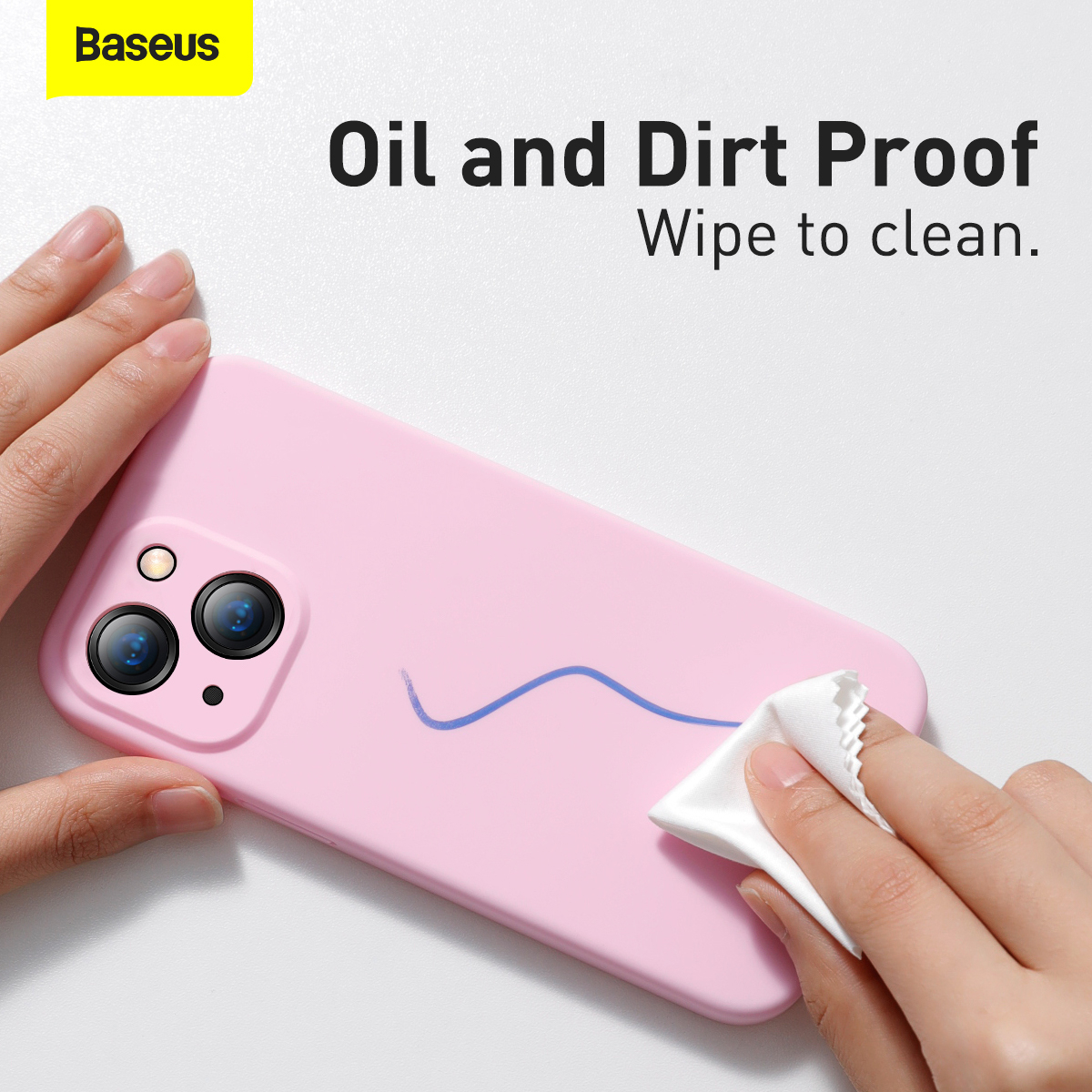 Baseus Liquid silikonskal till iPhone 13, rosa