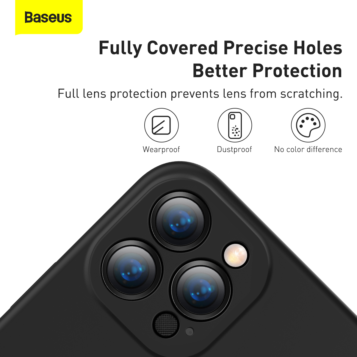 Baseus Liquid silikonskal till iPhone 13 Pro Max, svart