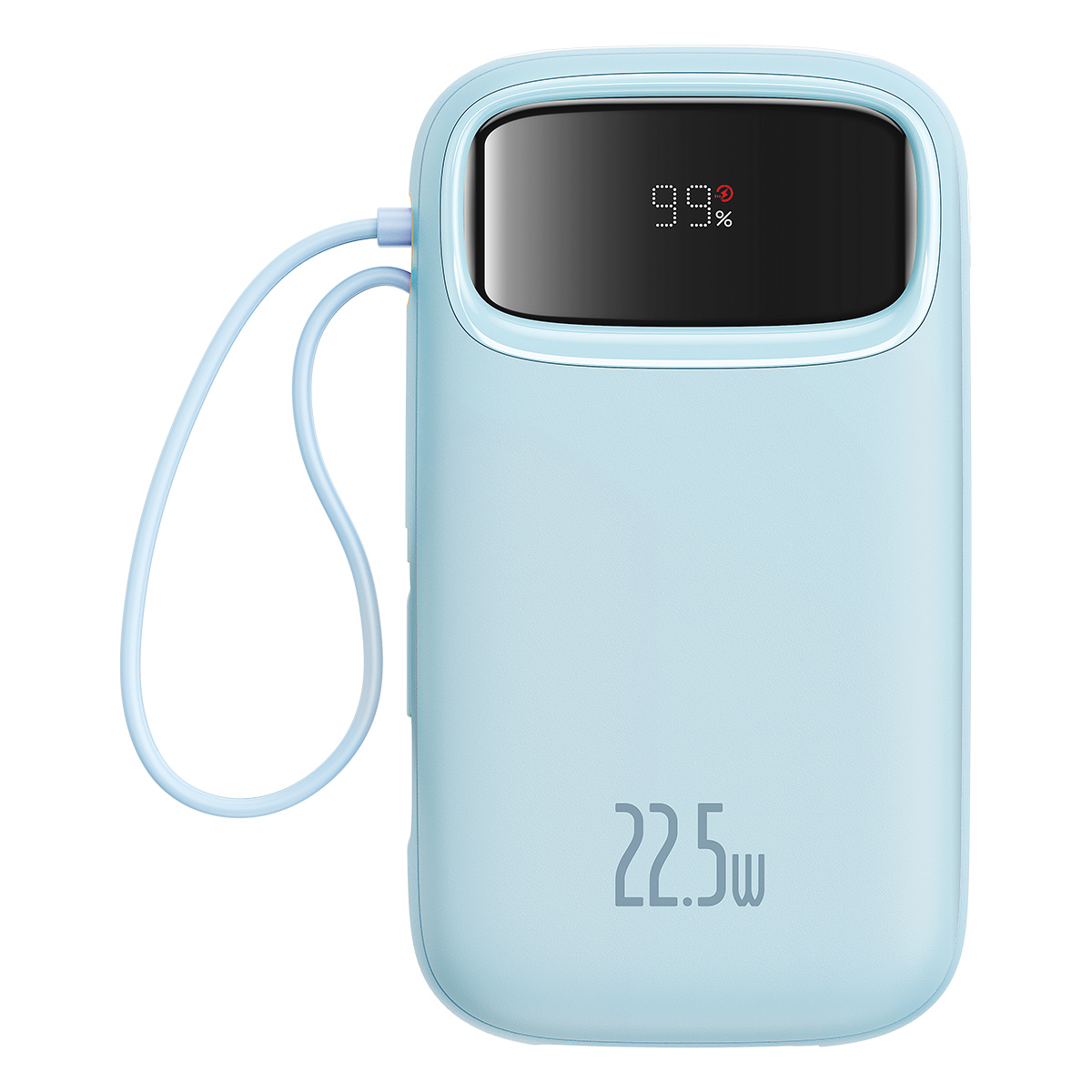 Baseus Qpow2 powerbank med display och ögla, 20 000mAh, blå