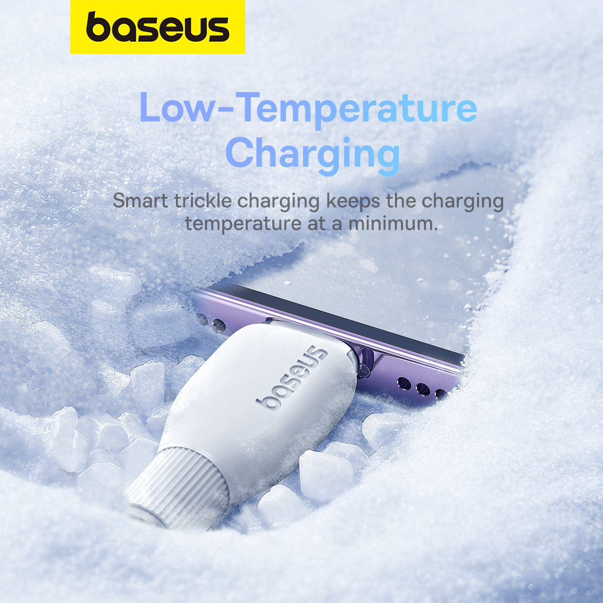 Baseus Pudding USB-C till Lightning-kabel, 20W, vit