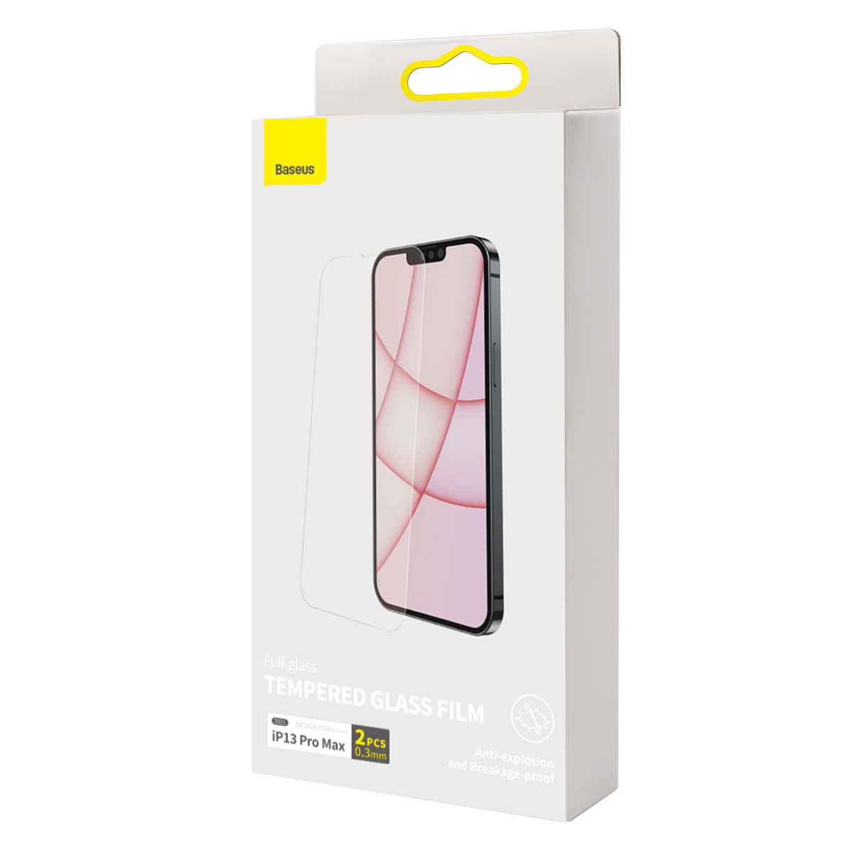 Baseus skärmskydd i härdat glas, iPhone 13 Pro Max, 0.3mm, 2st
