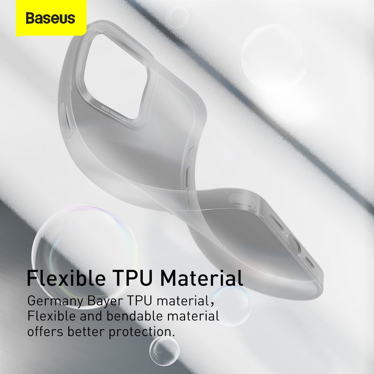 Baseus TPU-skal, iPhone 13 Pro, svart