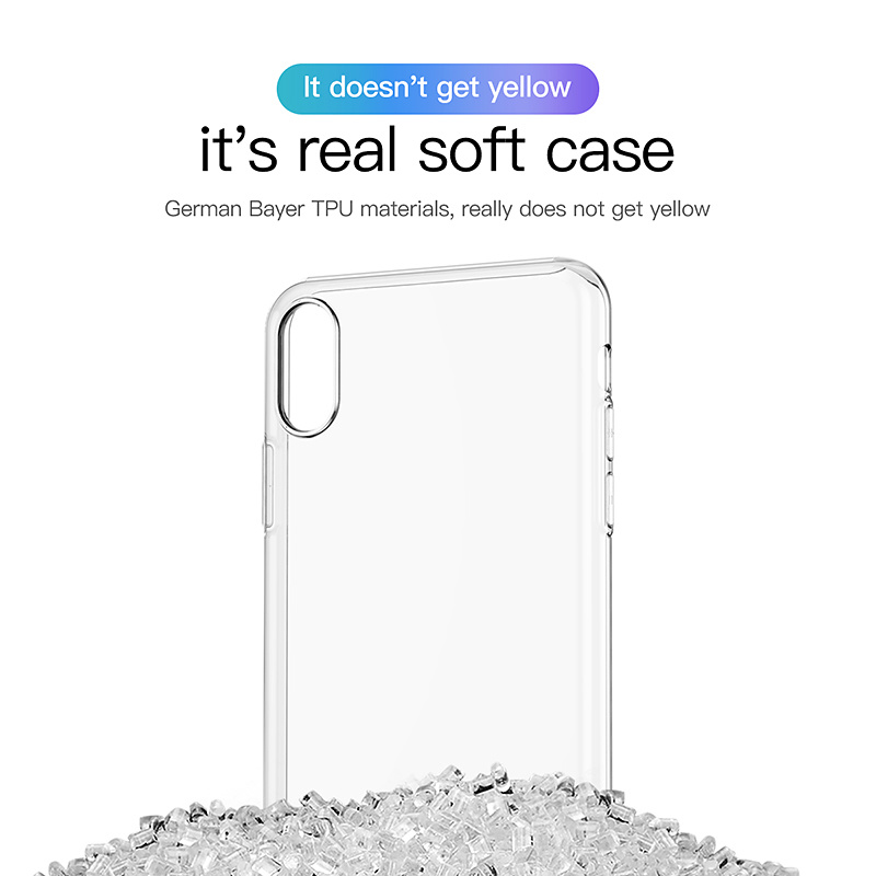Transparent TPU skal till iPhone XR