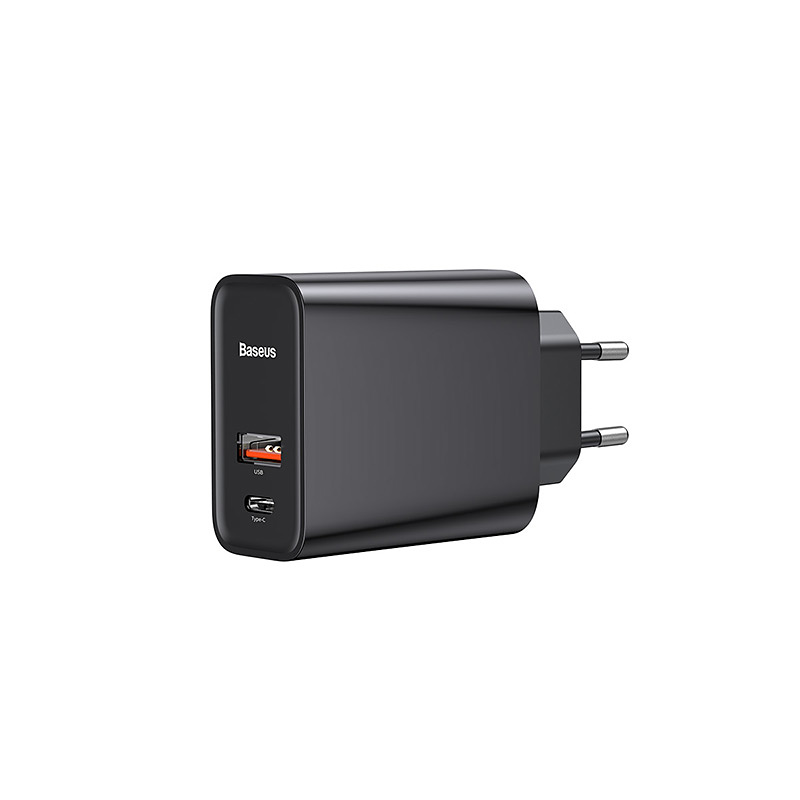 Baseus Speed PPS Laddare QC 3.0 USB-C, USB-A, svart