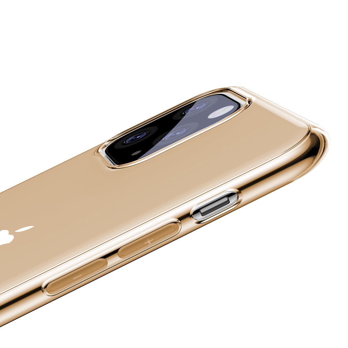Baseus TPU-skal, iPhone 11 Pro Max, guld/transparent