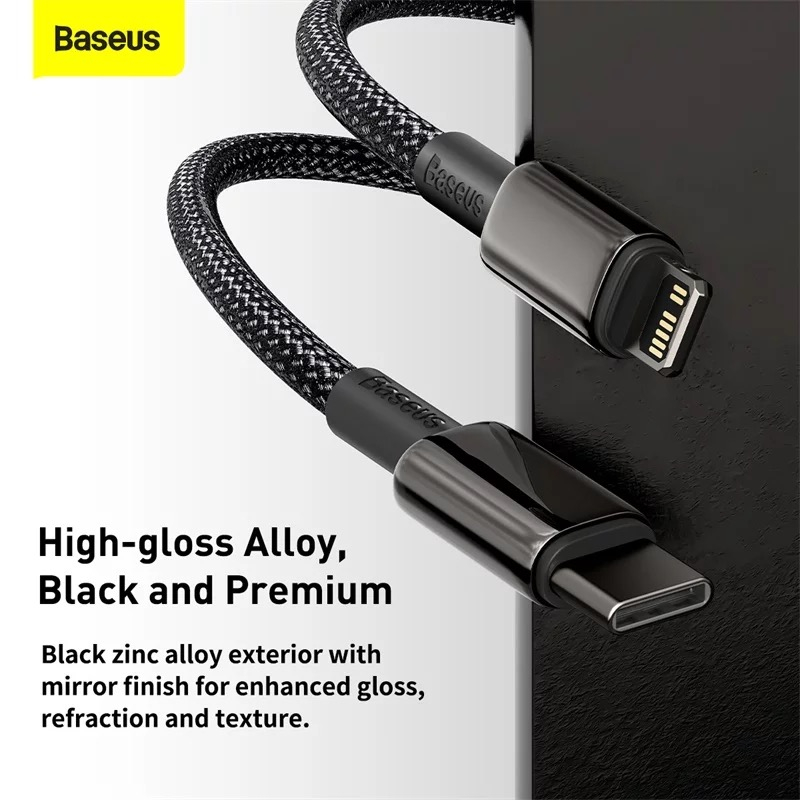 Baseus Tungsten Gold USB-C till Lightning, PD, 20W, 2A, 2m
