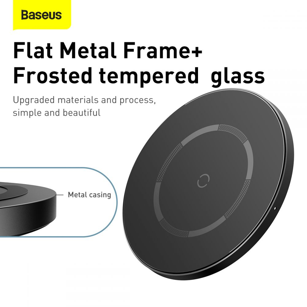 Baseus WXJK-E01 Magnetisk Qi-laddare, svart