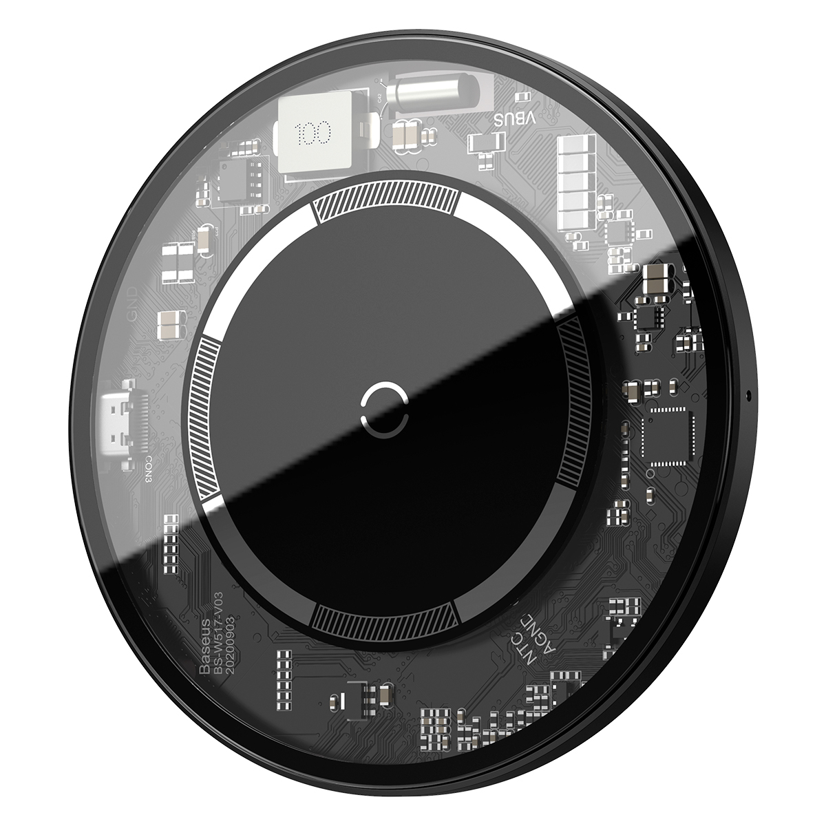 Baseus WXJK-E01 Magnetisk Qi-laddare, vit