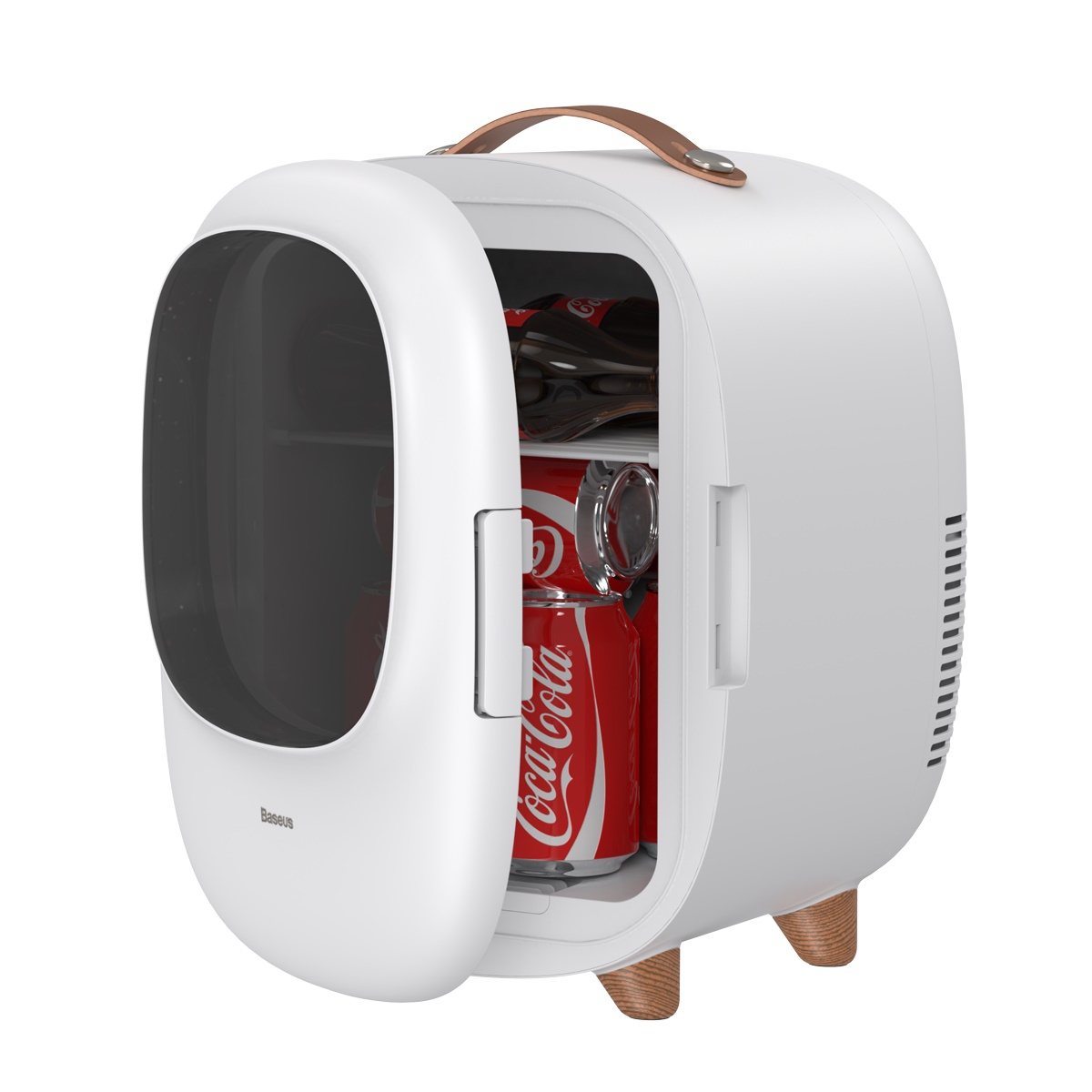 Baseus Zero Space Minikylskåp med värmefunktion, 8L, 60W, vit