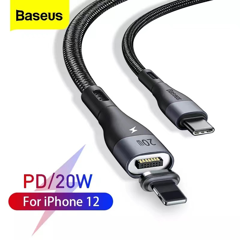 Baseus Zinc Magnetisk USB-C - Lightning kabel, PD, 20W, 2.4A, 2m