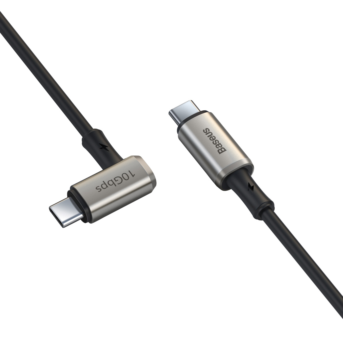 Baseus Hammer vinklad USB-C kabel, PD3.1, 100W, 5A, 1.5m, svart