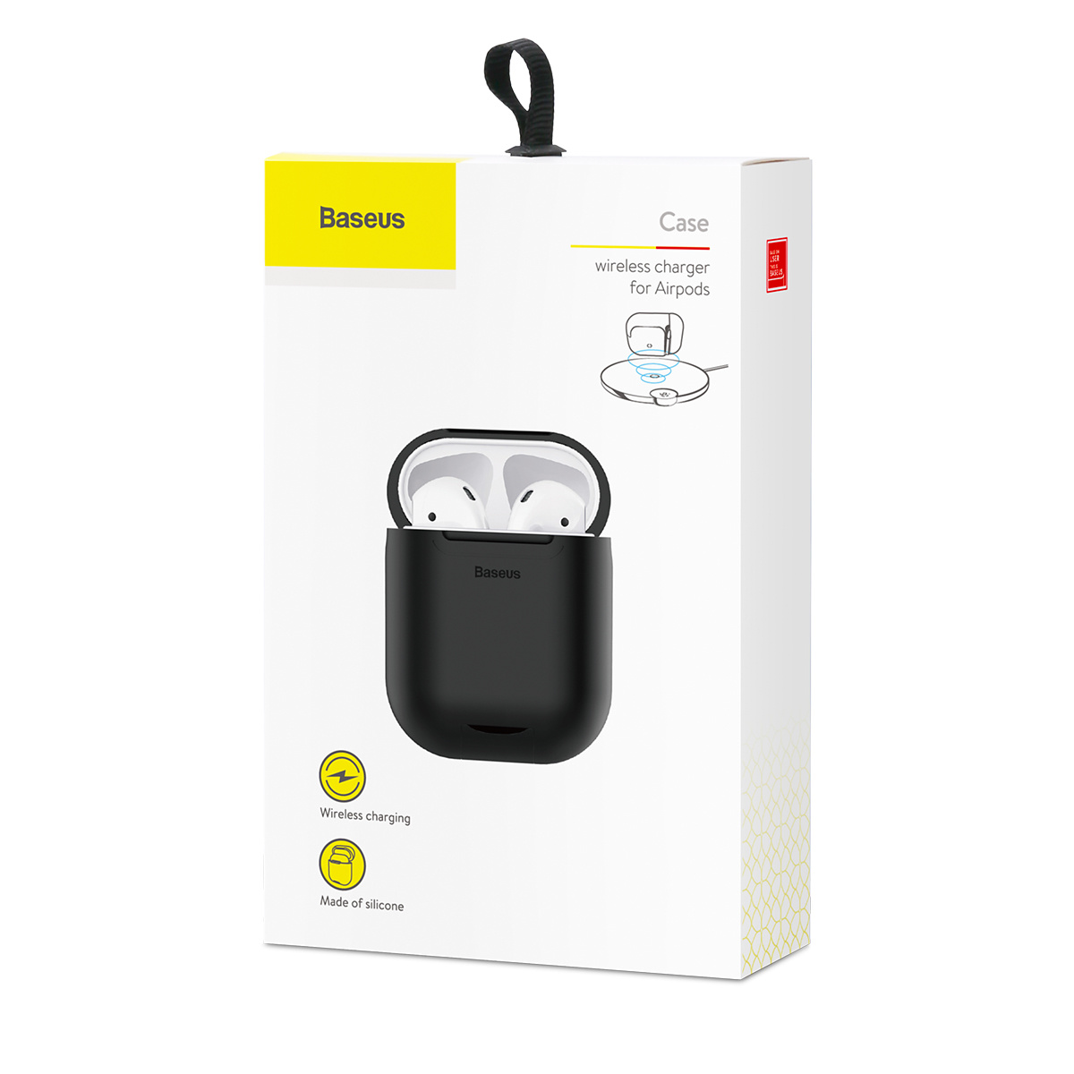 Baseus trådlöst laddningsfodral till AirPods, svart