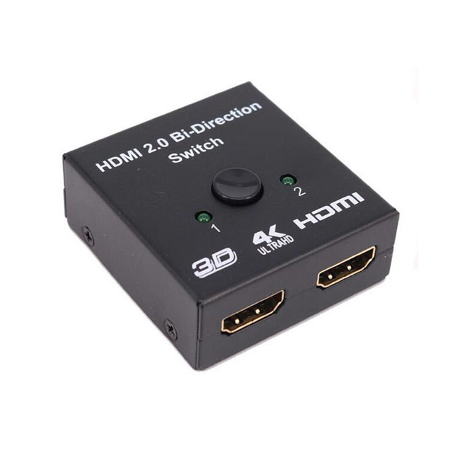 Tvåvägs-switch/splitter, HDMI, 2x1 uttag ,1080P