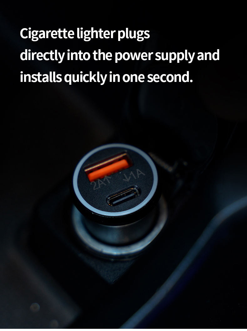 Billaddare med inbyggd GPS-spårare, 12V, 20W