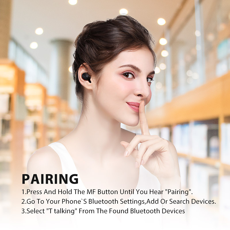 Bluedio T-Talking, In-Ear hörlur, röststyrning, Bluetooth 5.0