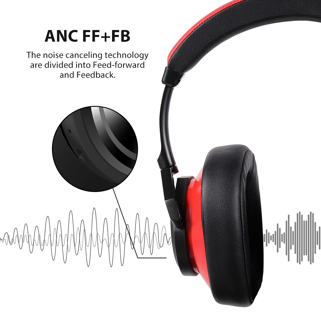 Bluedio T6, Bluetooth, On-Ear trådlösa hörlurar, svart