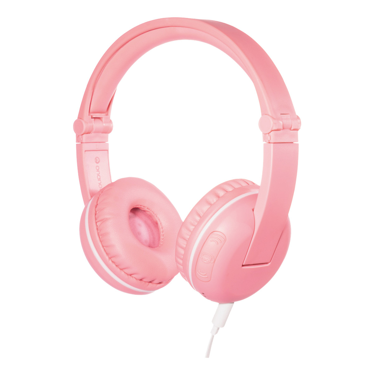 BuddyPhones Play trådlösa barnhörlurar, Bluetooth, rosa