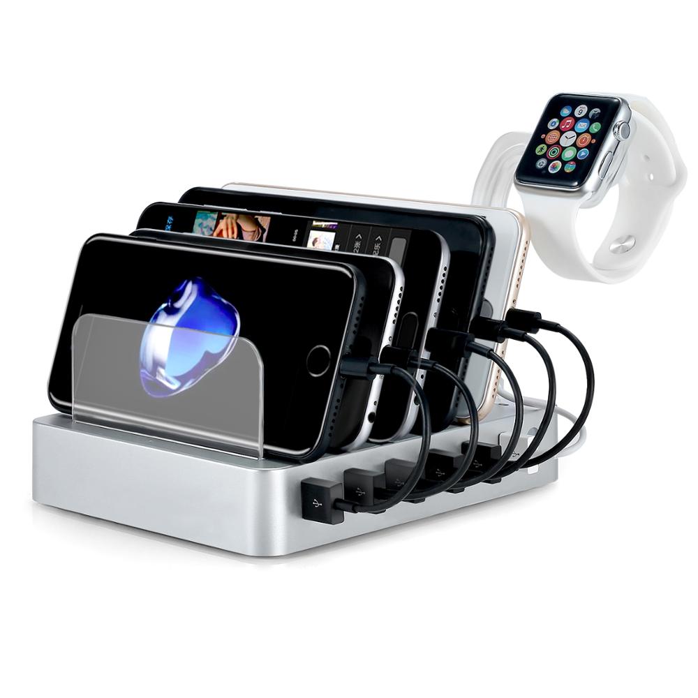 C008QC 6 USB Charging Station Apple Watch