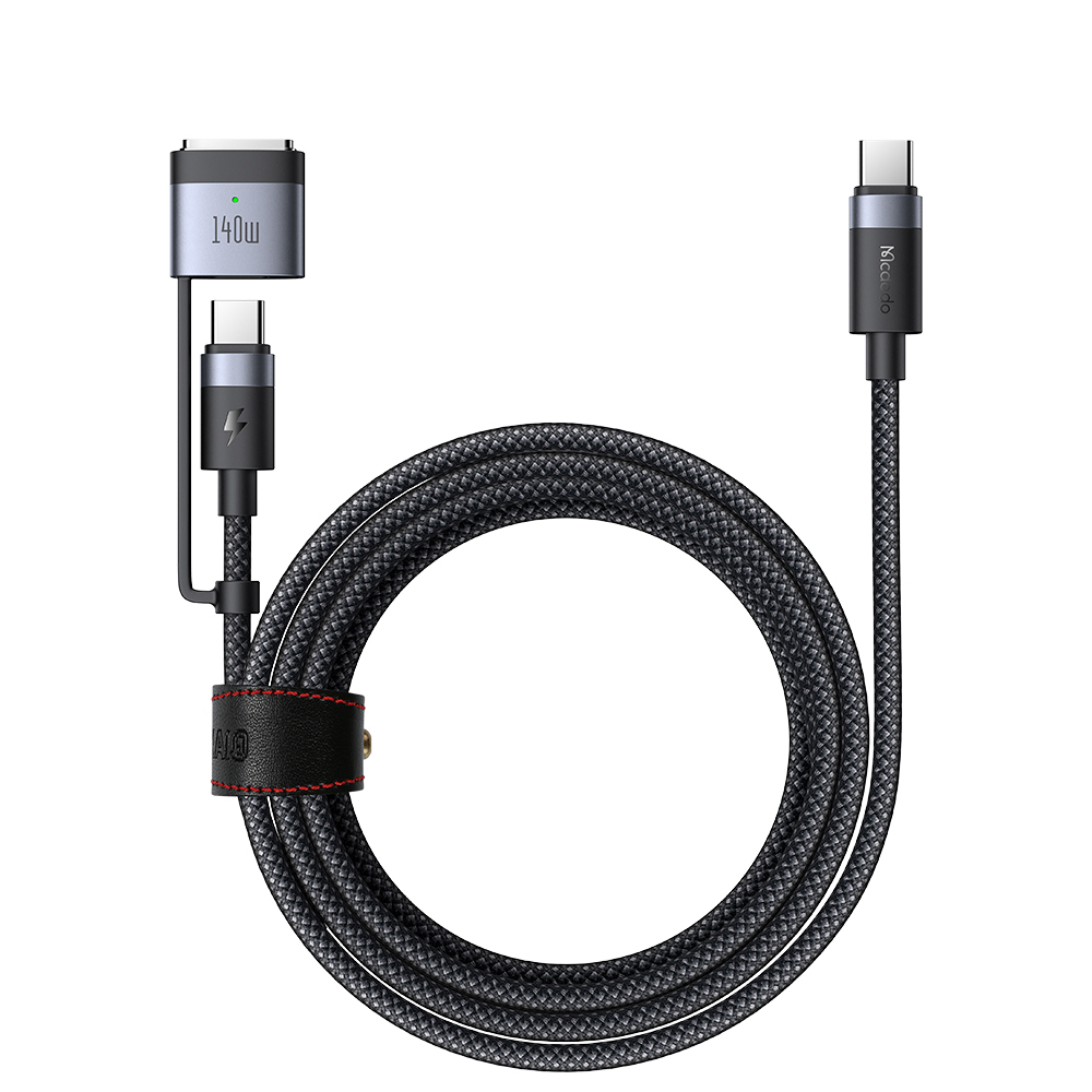 McDodo CA-0140, USB-C to USB-C+MagSafe3 kabel, 140W, 2m