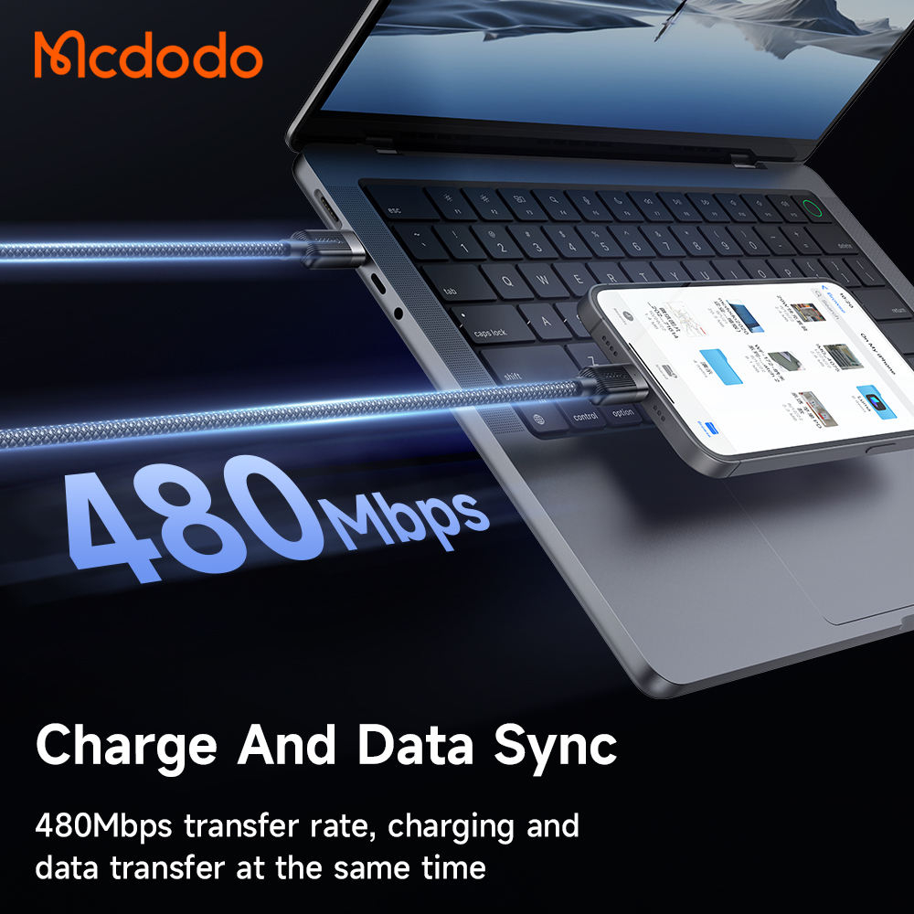 McDodo CA-2000 USB-C till USB-C, 3A, 60W, 1.2m