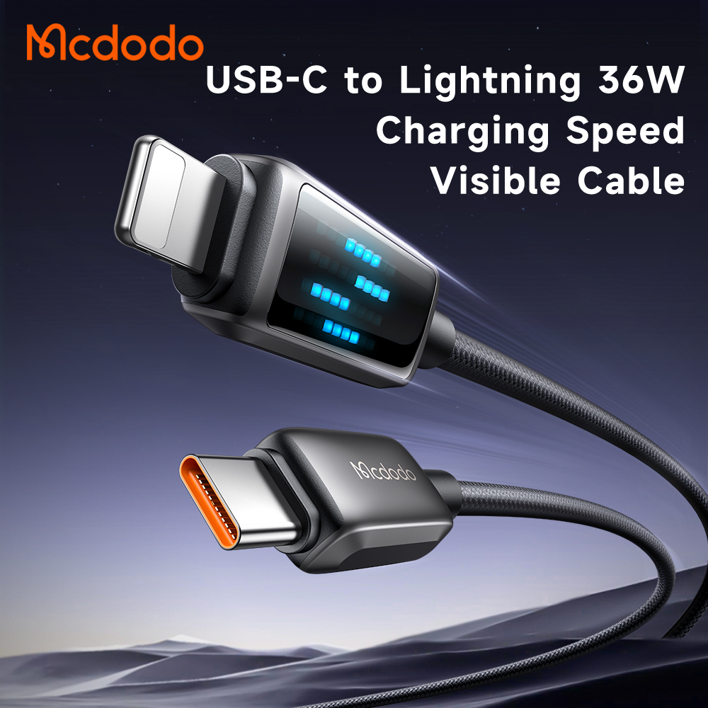 McDodo CA-2630, USB-C till Lightning, 36W, 3A, 1.2m