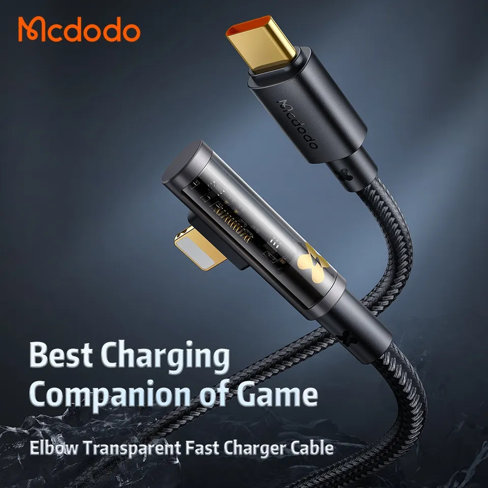 McDodo CA-3390 Crystal USB-C till Lightning-kabel, 3A, 1.2m