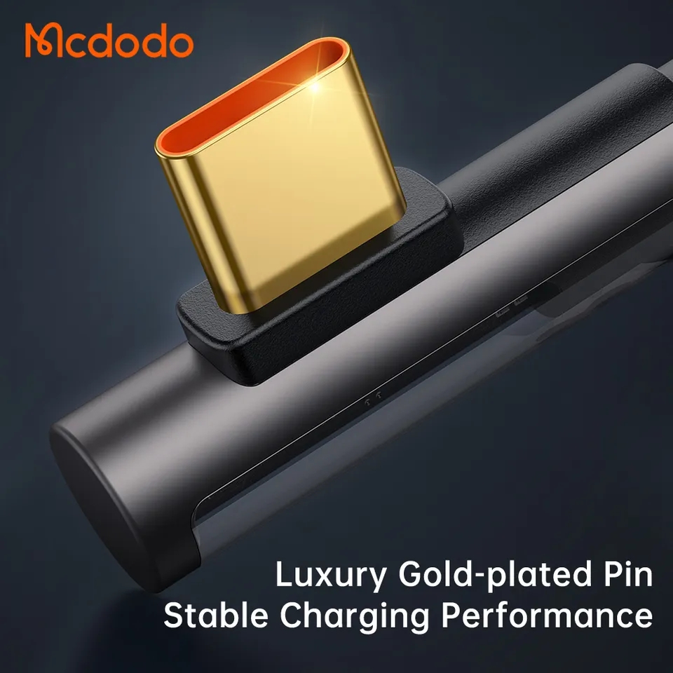 McDodo CA-3401 Crystal USB-C till USB-C-kabel, 5A, 1.8m