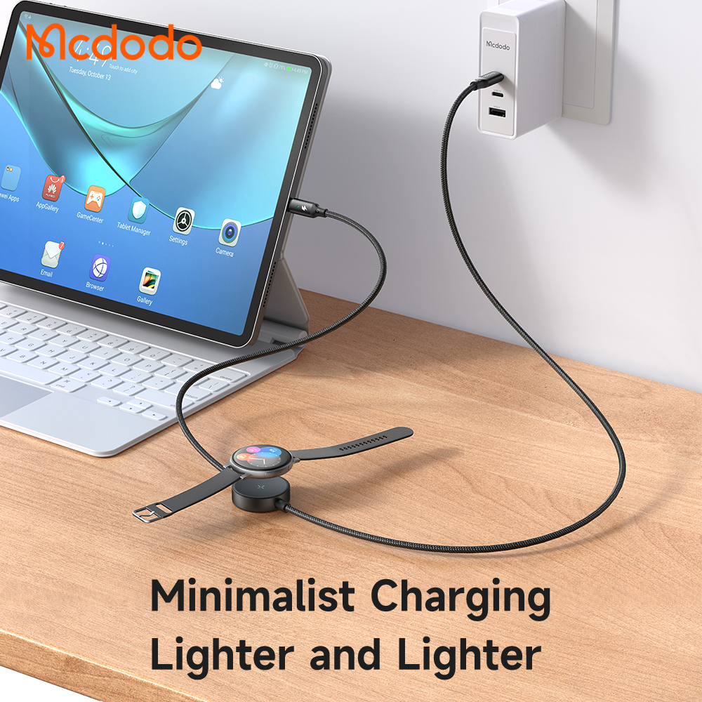 McDodo CA-4170, USB-C kabel med Samsung Watch-laddare, 60W, 1.5m