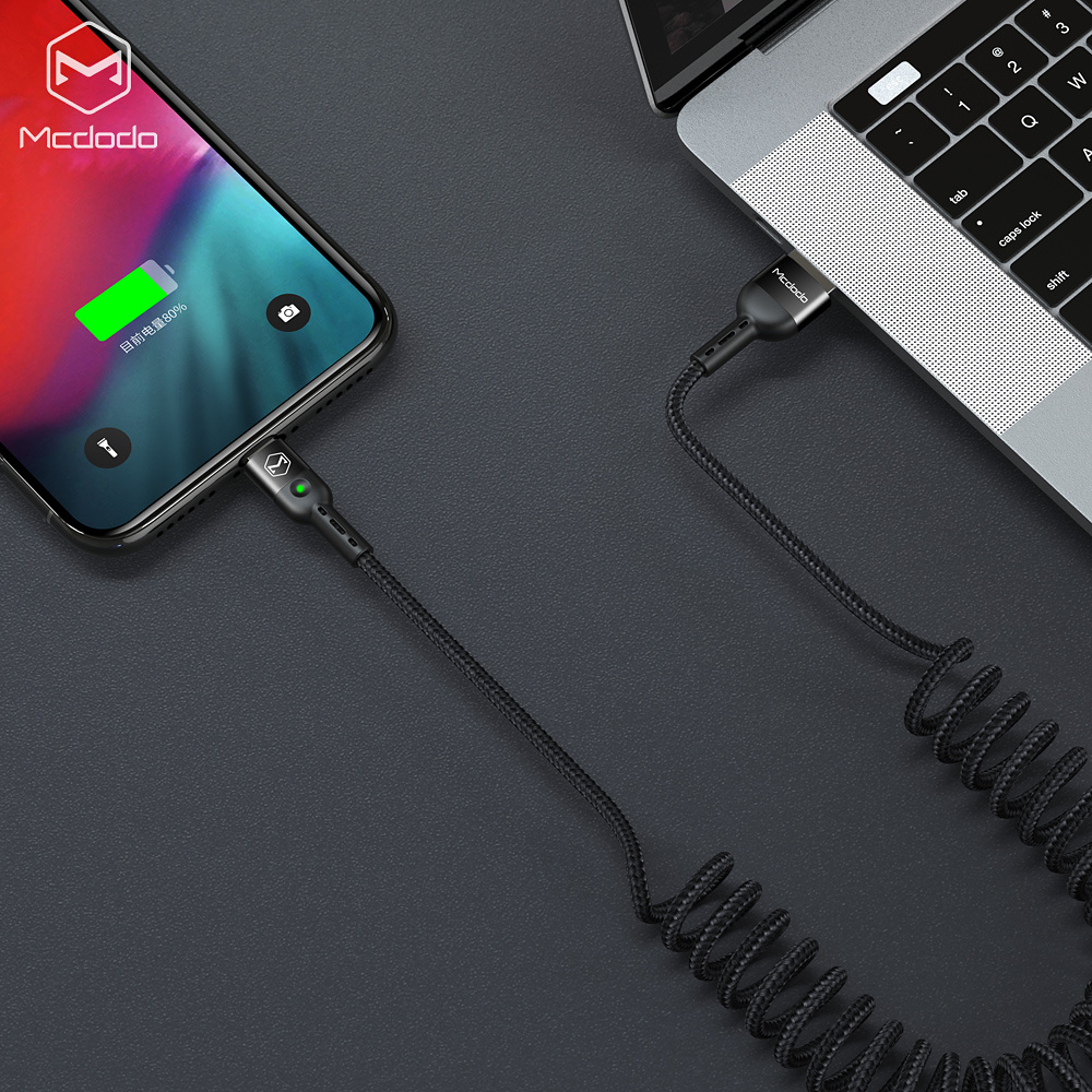 McDodo CA-6420 Flexibel USB-C kabel med QC4.0, 1.8m, svart