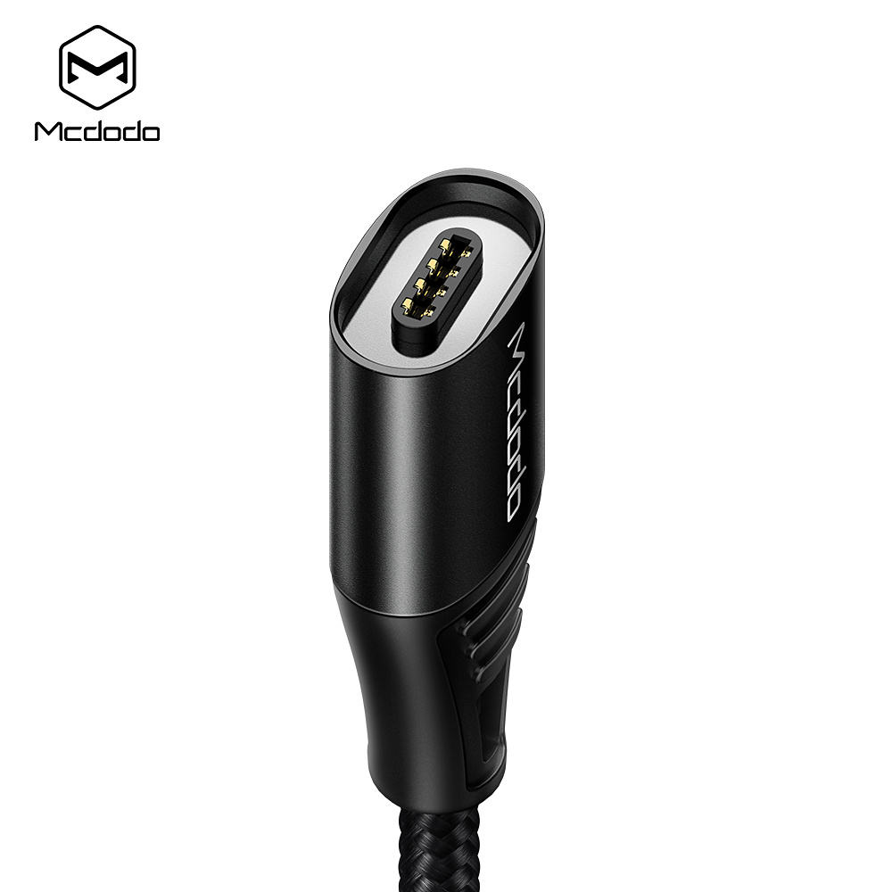 McDodo CA-6440 Magnetisk USB-C kabel, QC4.0, 2.4A, 1.2m, svart