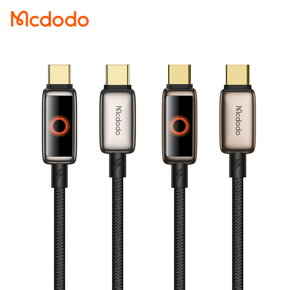 McDodo CA-6681 USB-C till USB-C, 5A, 1.2m, Desert Titanium