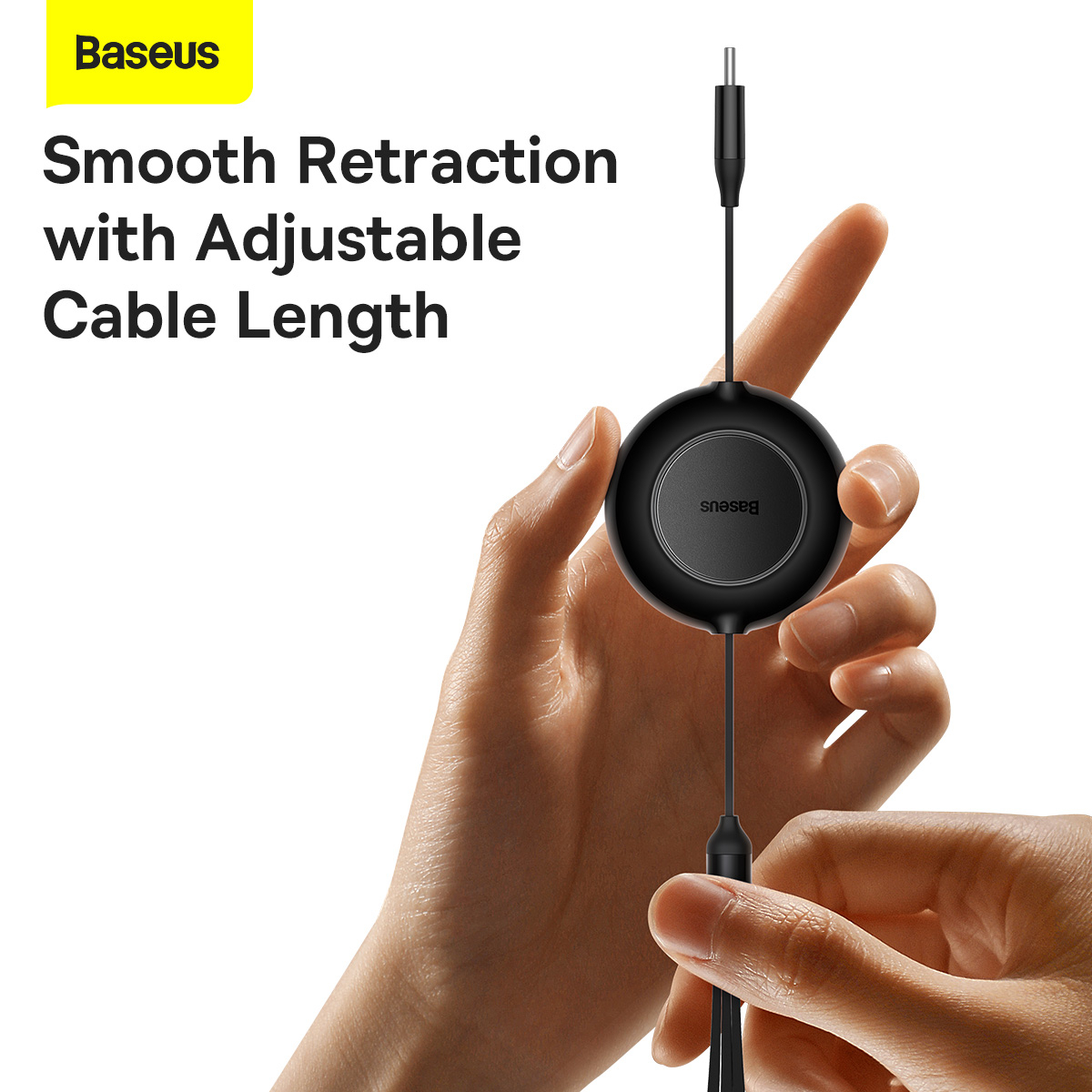 Baseus CB000008 Bright Mirror 2 Upprullad 3-i-1 kabel, 100W