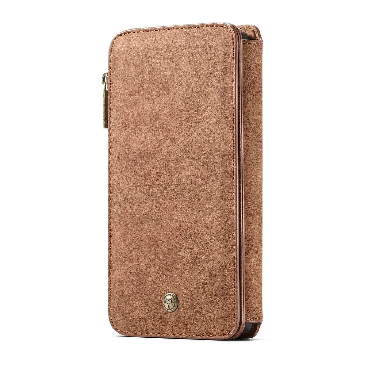 CaseMe plånboksfodral magnetskal, Samsung Galaxy S10 Plus, brun