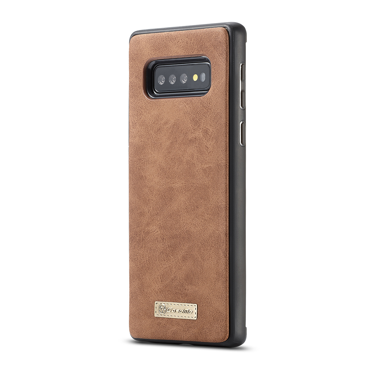 CaseMe plånboksfodral magnetskal, Samsung Galaxy S10 Plus, brun