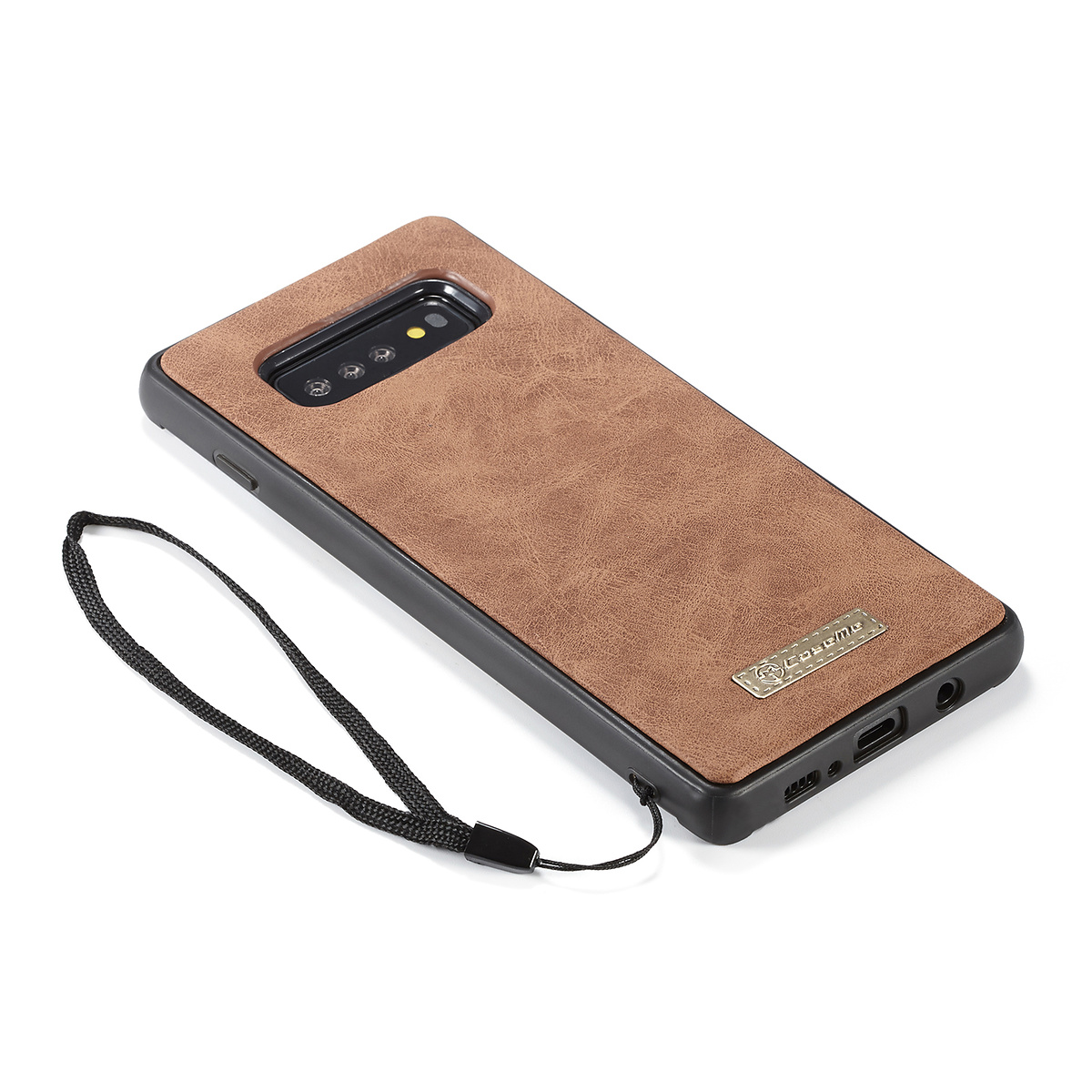 CaseMe plånboksfodral magnetskal, Samsung Galaxy S10 Plus, brun