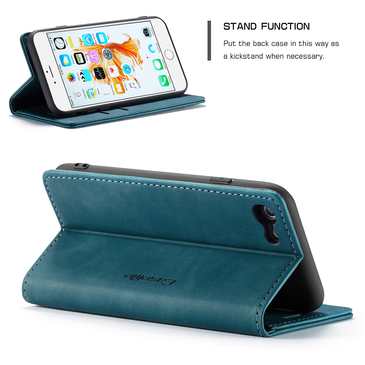 CaseMe plånboksfodral, iPhone 6/6S, blå