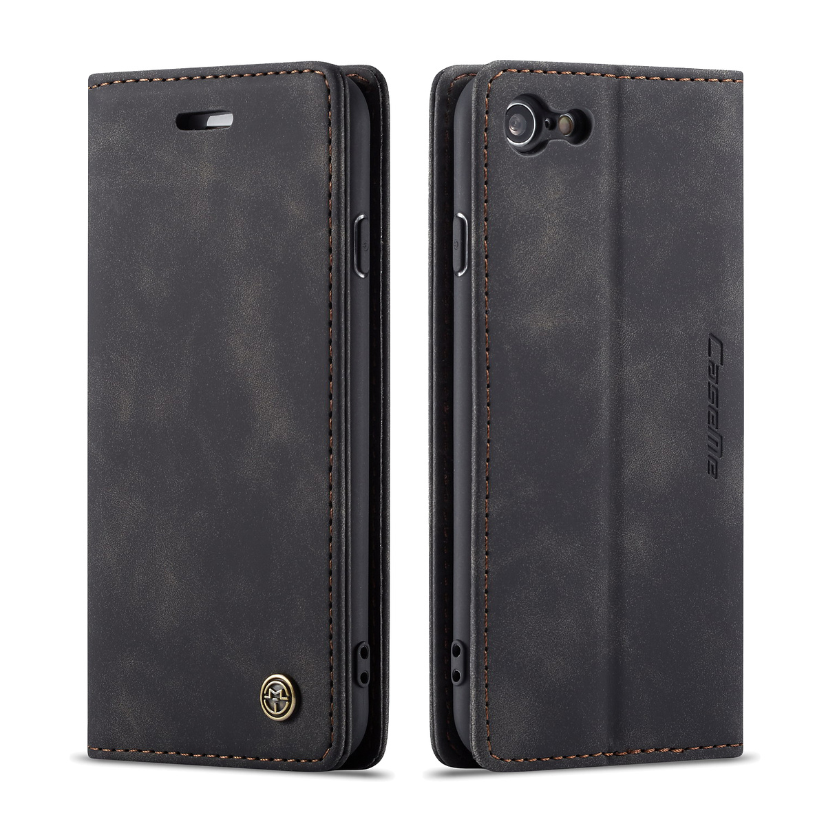 CaseMe plånboksfodral till iPhone 8/7,  svart